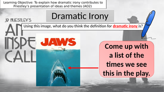 Dramatic irony in an inspector calls act 1 picture