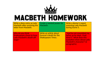 macbeth homework ks3