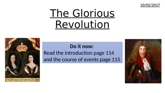 The Glorious Revolution | Teaching Resources