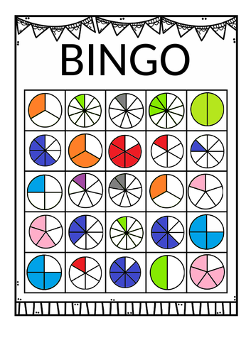 Fraction Bingo! Revision or introduction game. | Teaching Resources