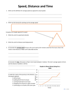 Gcse Physics Worksheet: Speed, Distance, Time, Definition, Formula, Q&a 