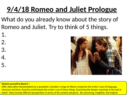 ROMEO AND JULIET: 11 lessons on Act 1 for GCSE 9-1