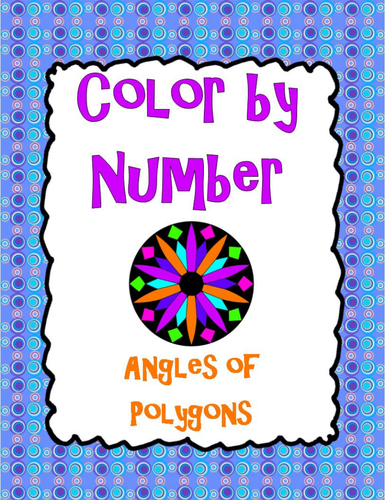 Angles of Polygons Color by Number