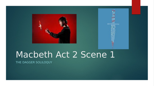 Macbeth Act 2 Scene 1 Dagger Soliloquy KS4 English Literature