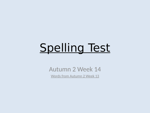 Year 6 Spelling Autumn 2 Week 7