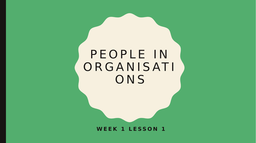 AS Business - People in organisations