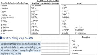 French holiday coursework gcse 06 picture