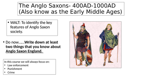 Edexcel Crime and Punishment Anglo Saxons