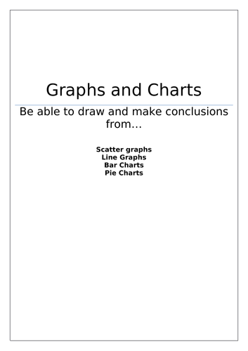 Functional Skills / GCSE Maths Bar charts, Scatter graphs,Pie charts ...