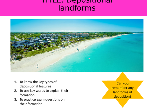 Coastal Depositional Landforms