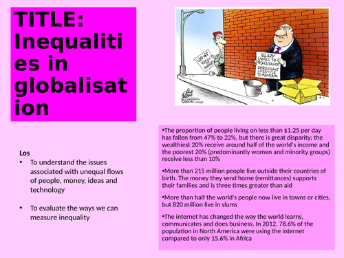 Inequalities in globalisation