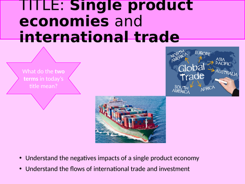 International trade, trade blocs and The EU