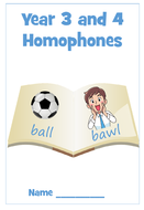 homophones year 3 and 4 worksheets teaching resources