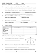 Tests for AQA GCSE physics P1-P7 | Teaching Resources