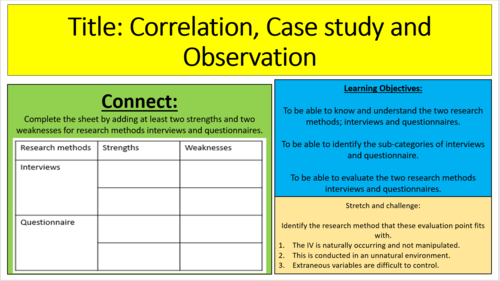 case study and observation