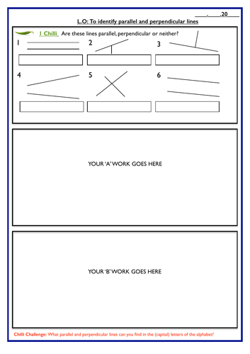 Identifying Parallel and Perpendicular Lines | Teaching Resources