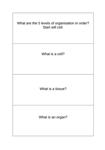 GCSE Trilogy B2 revision flash cards