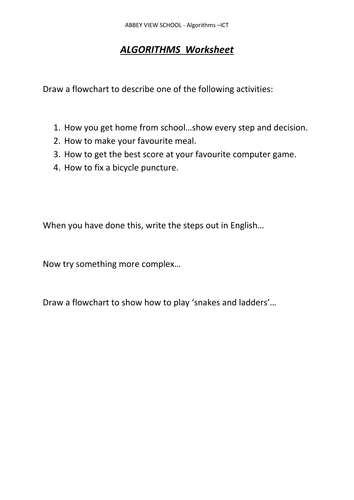 Algorithms lesson, PowerPoint and Worksheet- KS3 or KS2 | Teaching ...