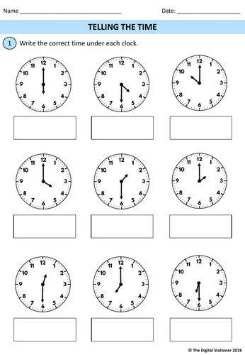 Year 1 - Measurement - Time - Summer - Block 6 - White Rose - Bonus ...