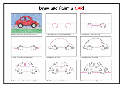 Draw and Paint a CAR!