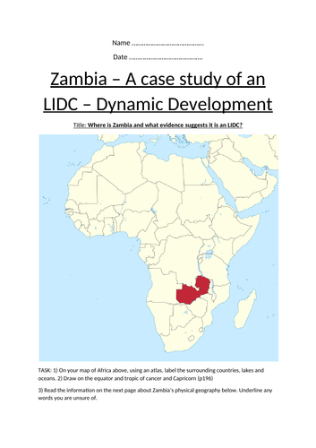 zambia case study geography
