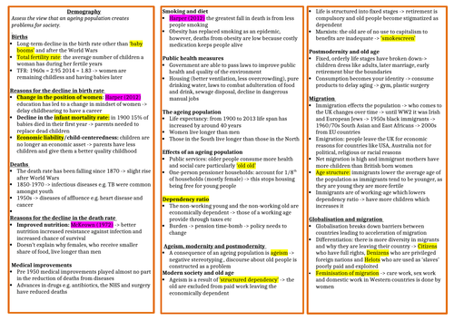 AQA A Level Sociology revision plans: Families and Households ...