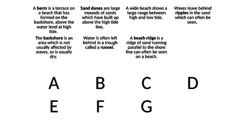 Physical landscapes in the UK AQA 1-9 course (Scheme of learning) - Coastal processes 2