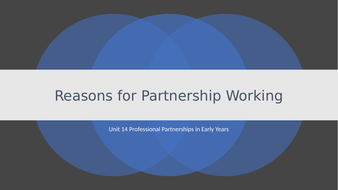 partnership working reasons early years pptx kb