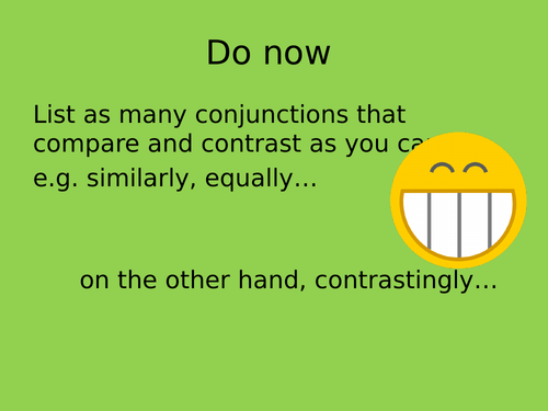 EdExcel conflict poetry comparison lesson: The Destruction of Sennacherib and The Charge of the Ligh