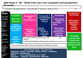 GCSE English Lang - AQA Paper 2 Writers' Viewpoints and Perspectives ...