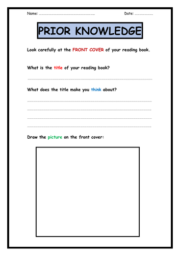 Guided Reading: Activating Prior Knowledge