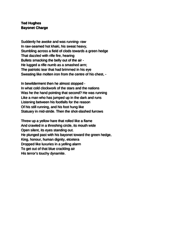 Bayonet charge and charge of the light brigade comparison essay picture