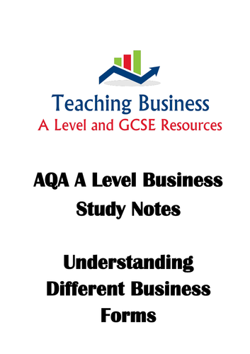 AQA Business - Understanding Different Business Forms