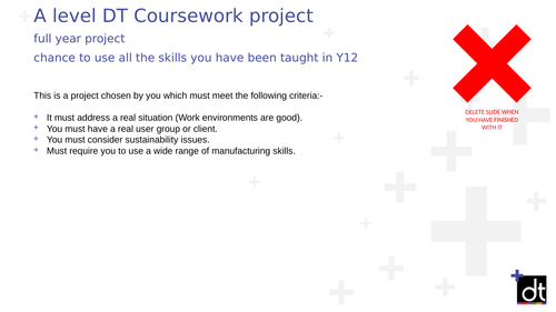 EDEXCEL A Level Coursework Template PowerPoint | Teaching Resources