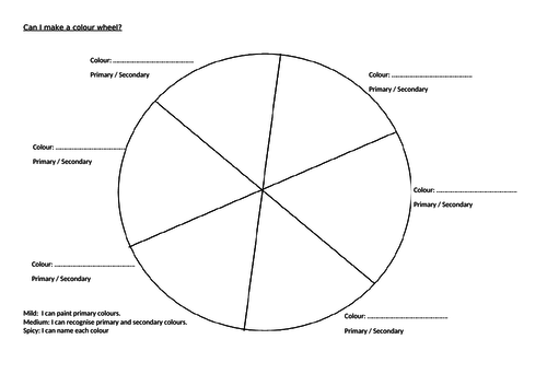 Can I make a colour wheel? | Teaching Resources