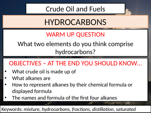 Hydrocarbons PowerPoint | Teaching Resources