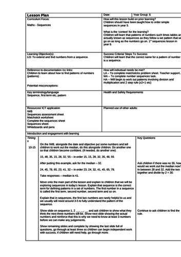 Maths Sequences | Teaching Resources