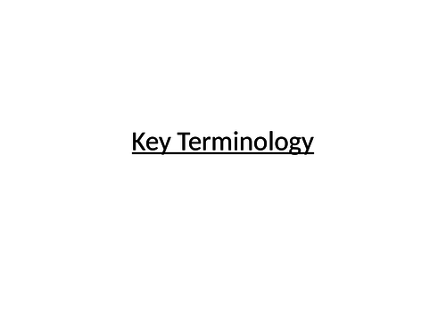 An Inspector Calls Key Terminology