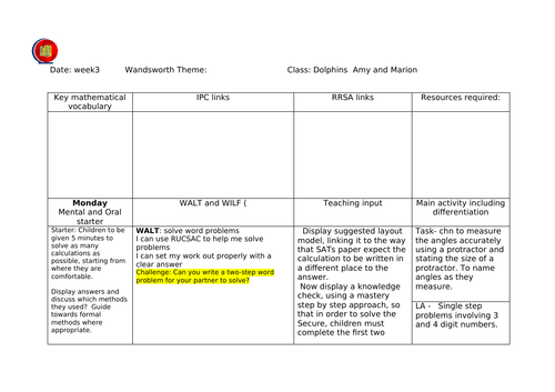 Year 6 sats revision - week of problem solving