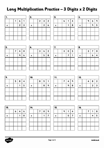 Y6 Sats revision- revise long multiplication and long division