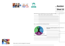 aim revision learning level social care health unit btec sheets sheet