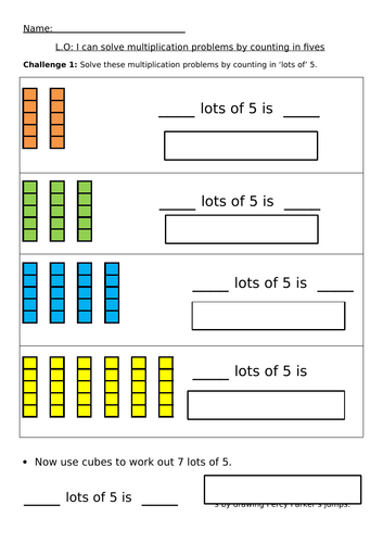 Maths Year 1 Multiplication | Teaching Resources