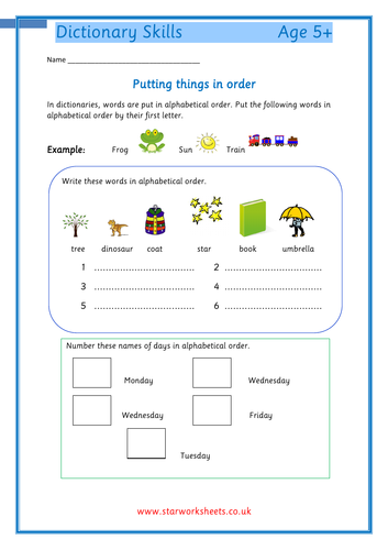 year 1 dictionary skill worksheet teaching resources