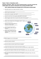 Edexcel B GCSE Geography 9-1 Topic 1 Hazardous Earth revision questions ...