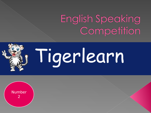 Public speaking competition for ESL/EAL competition format - Number 2