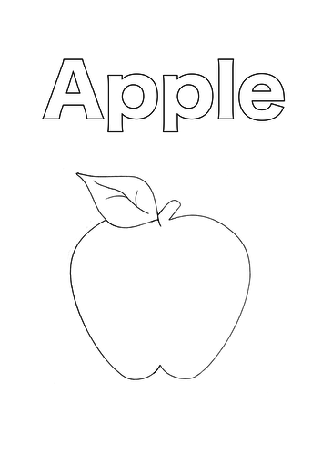 Apple colouring pages | Teaching Resources