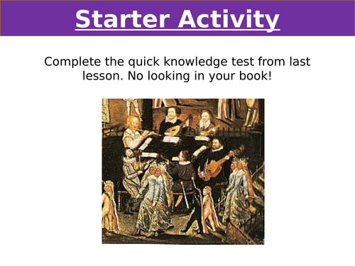 EDEXCEL GCSE, ELIZABETHAN ENGLAND: Leisure in Elizabethan England