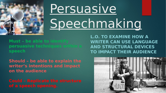 persuasive speech speaker analysis