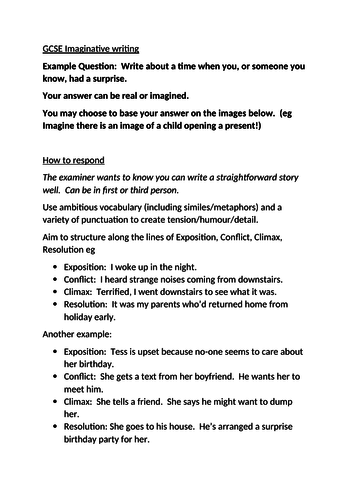 imaginative essay examples pdf