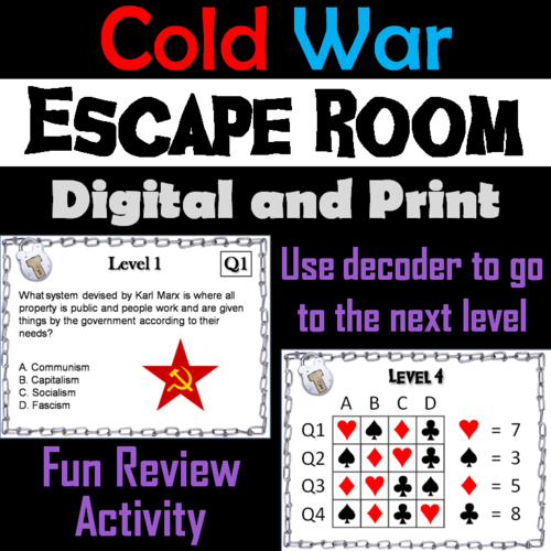 Cold War: Escape Room - Social Studies